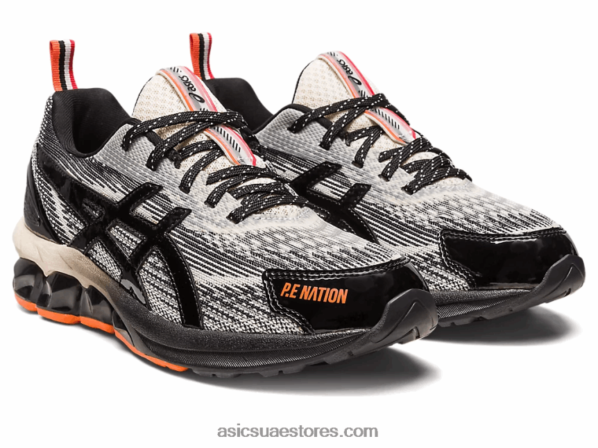 Asics عاجي / أسود p.e Nation x gel-quantum 180 vii 2N24DJ2381