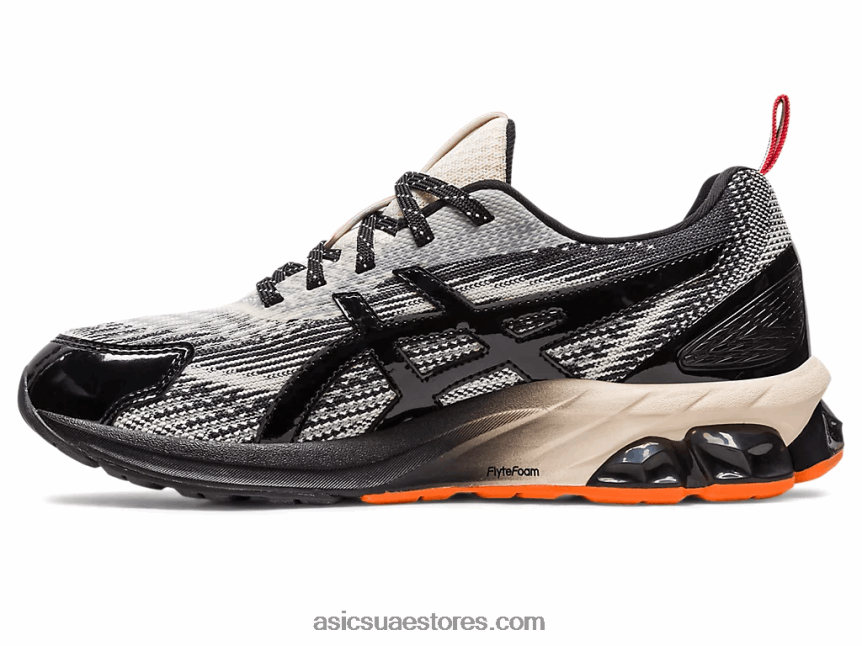 Asics عاجي / أسود p.e Nation x gel-quantum 180 vii 2N24DJ2381