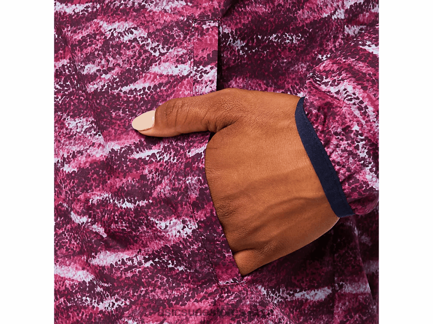Asics طباعة المريخ العميق / peacoat سترة نسائية للتعبئة 2N24DJ3718