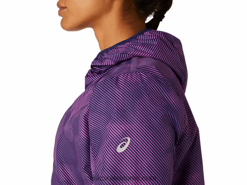 Asics طباعة رقمية عنب / peacoat سترة نسائية للتعبئة 2N24DJ4100