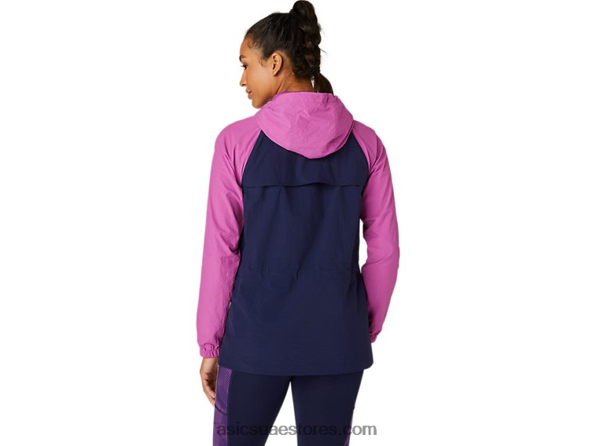 Asics العنب الرقمي / peacoat سترة أنوراك نسائية 2N24DJ4114