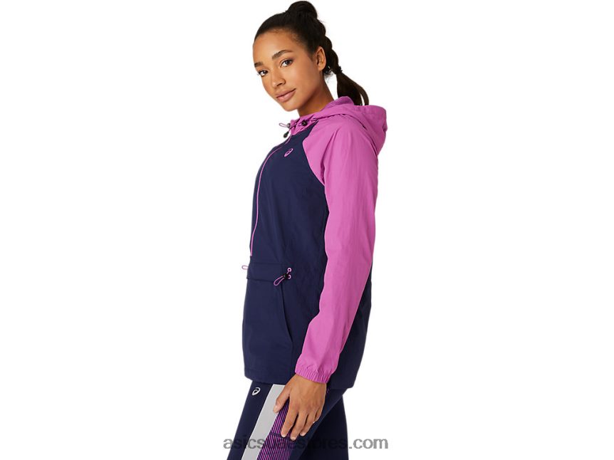Asics العنب الرقمي / peacoat سترة أنوراك نسائية 2N24DJ4114