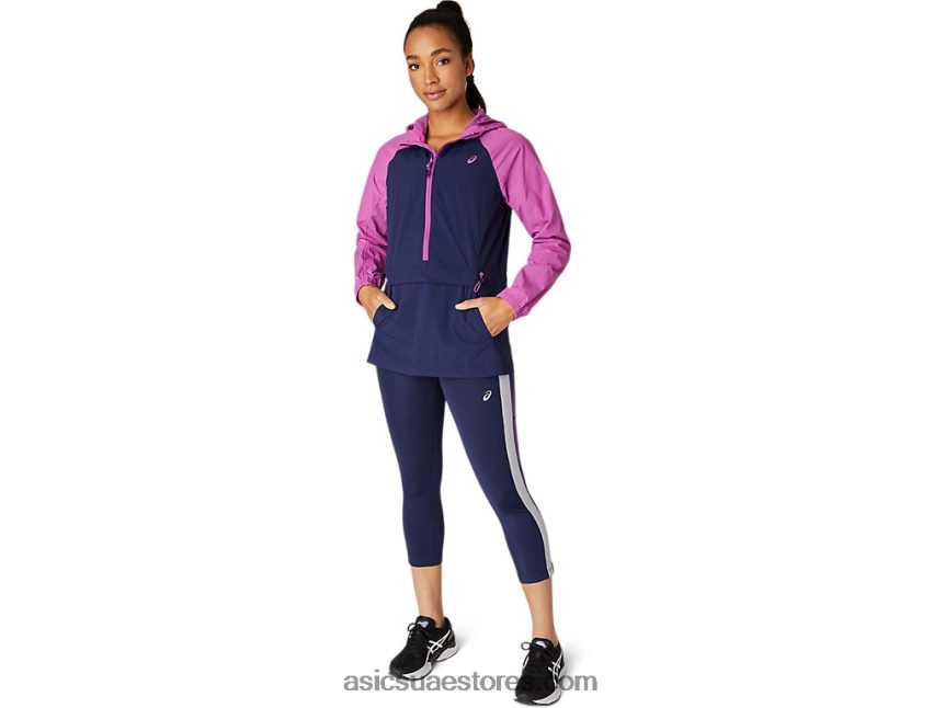 Asics العنب الرقمي / peacoat سترة أنوراك نسائية 2N24DJ4114