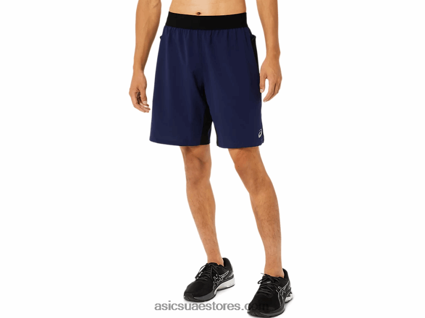 Asics peacoat / أداء أسود خلاط رجالي 9 إنش قصير 2N24DJ1763
