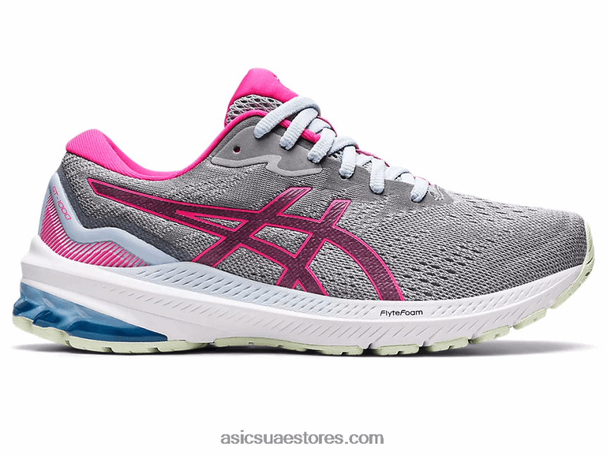 Asics الرمادي piedmont / glo الوردي GT-1000 11 2N24DJ2614