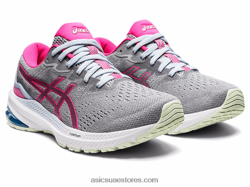 Asics الرمادي piedmont / glo الوردي GT-1000 11 2N24DJ2614
