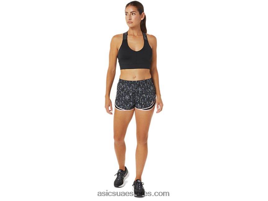 Asics نحى اليابان أداء أسود النساء pr lyte 2.5in المدى القصير 2N24DJ3024