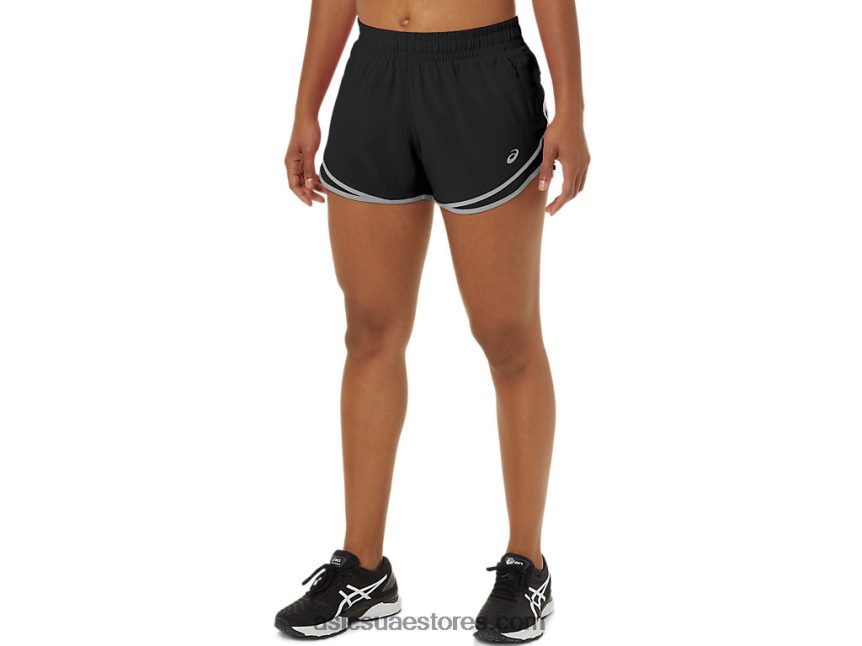 Asics أداء أسود / صخرة صخرية النساء pr lyte 2.5in المدى القصير 2N24DJ3725