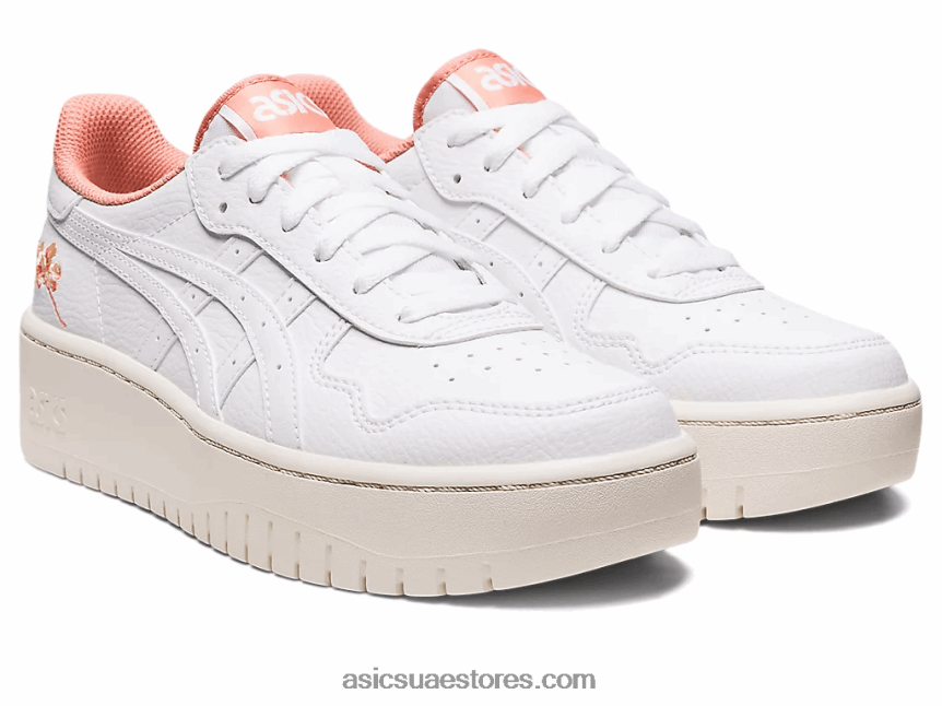 Asics أبيض / سمك السلمون اليابان s pf 2N24DJ2187
