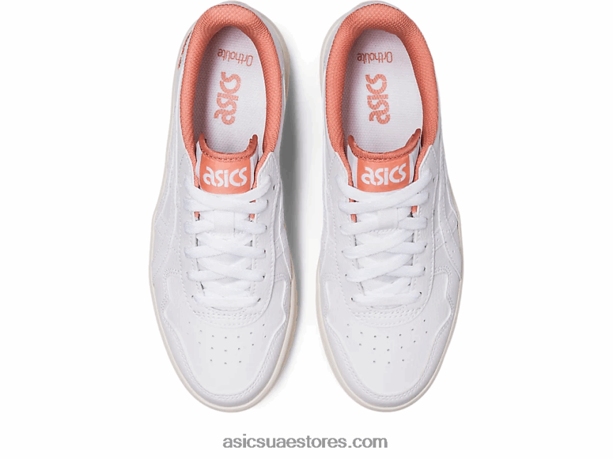 Asics أبيض / سمك السلمون اليابان s pf 2N24DJ2187