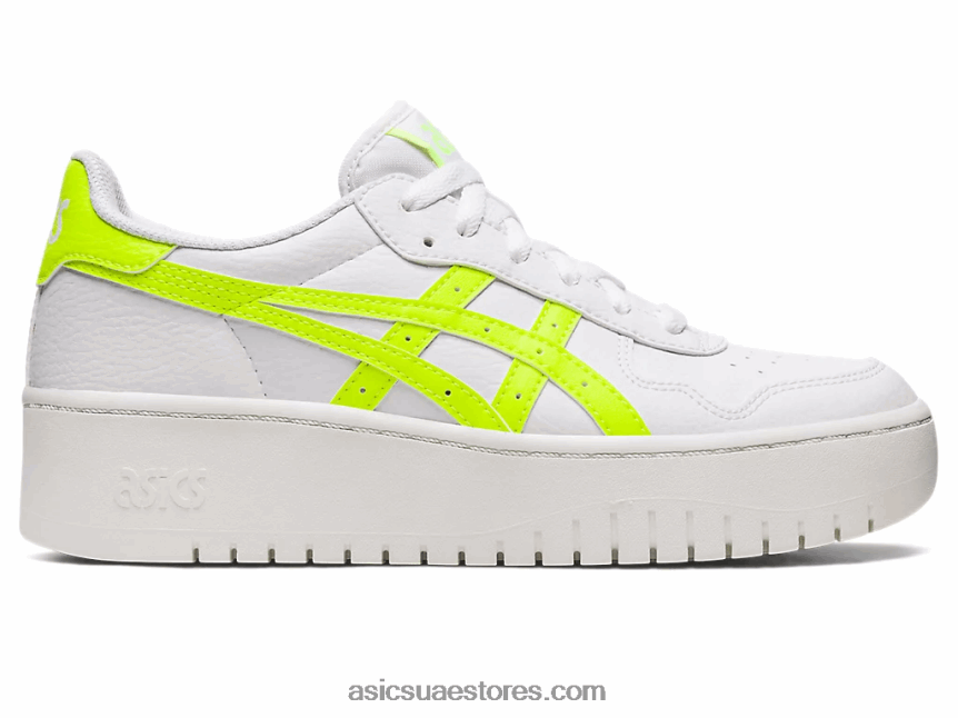 Asics أبيض / أصفر أمان اليابان s pf 2N24DJ2221