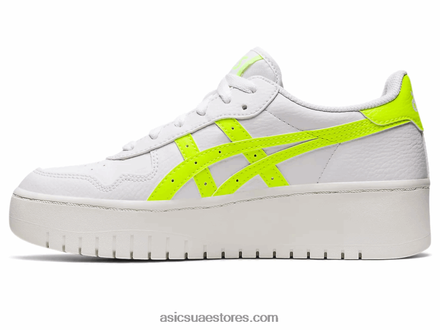 Asics أبيض / أصفر أمان اليابان s pf 2N24DJ2221