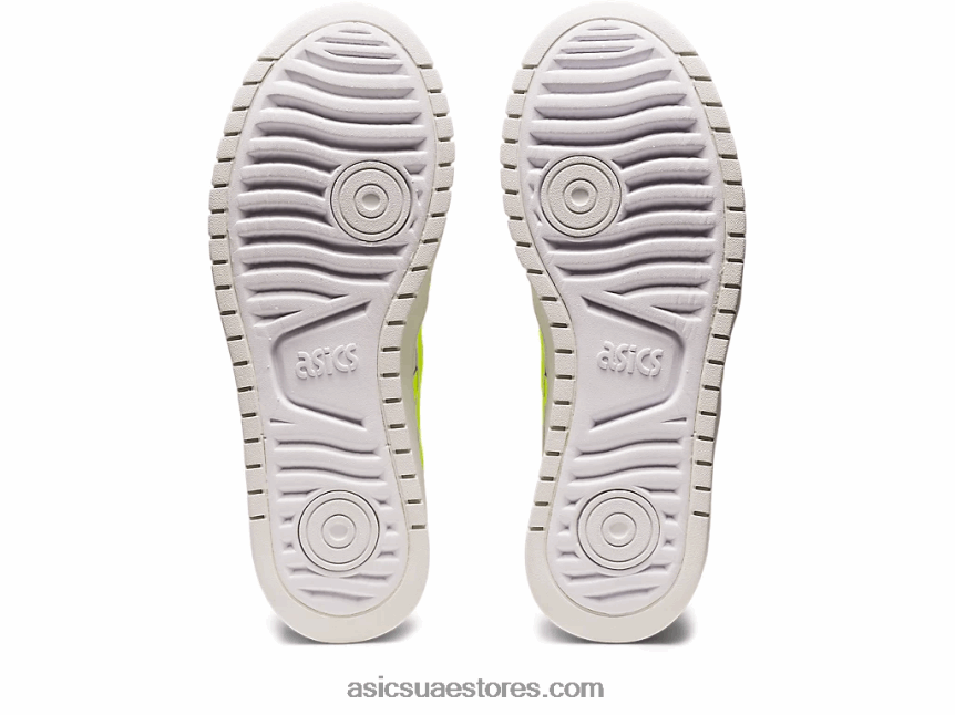 Asics أبيض / أصفر أمان اليابان s pf 2N24DJ2221