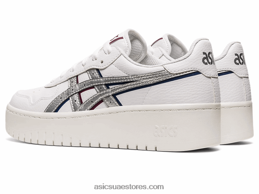 Asics أبيض / فضي نقي اليابان s pf 2N24DJ2225
