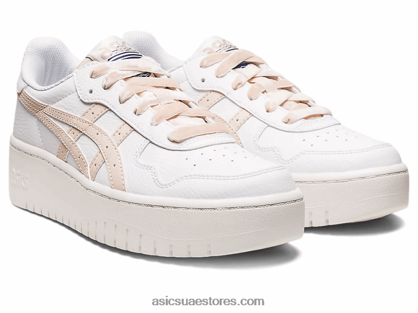 Asics أبيض / بيج معدني اليابان s pf ناجينو 2N24DJ2237