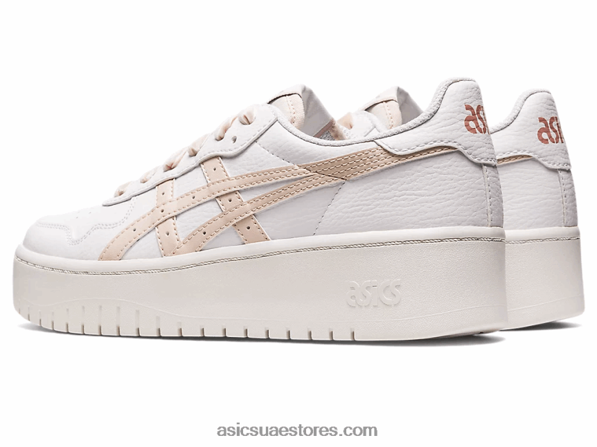 Asics أبيض / بيج معدني اليابان s pf ناجينو 2N24DJ2237