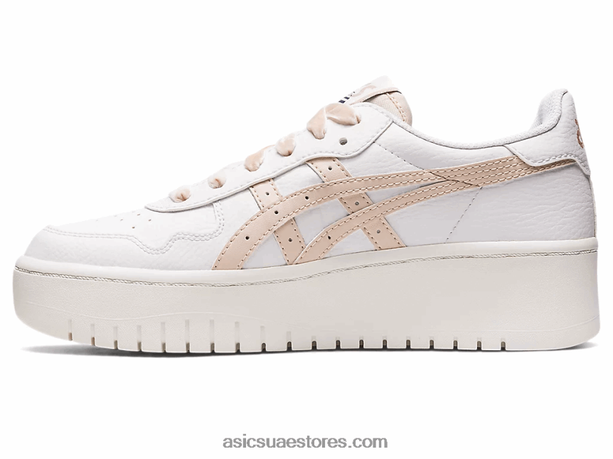 Asics أبيض / بيج معدني اليابان s pf ناجينو 2N24DJ2237