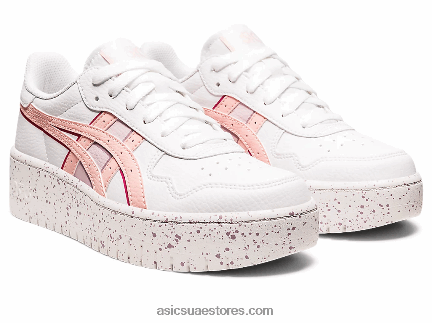 Asics وردة بيضاء / بلوري اليابان s pf 2N24DJ2709