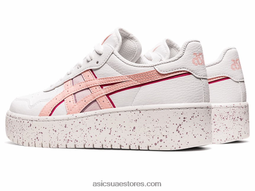 Asics وردة بيضاء / بلوري اليابان s pf 2N24DJ2709