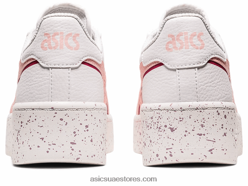 Asics وردة بيضاء / بلوري اليابان s pf 2N24DJ2709