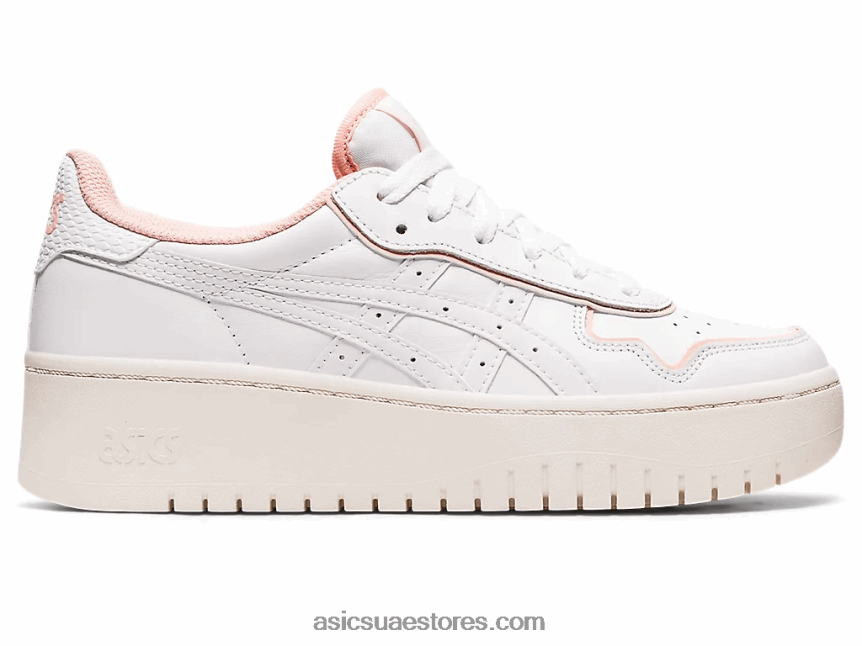 Asics وردة بيضاء / بلوري اليابان s pf 2N24DJ3159
