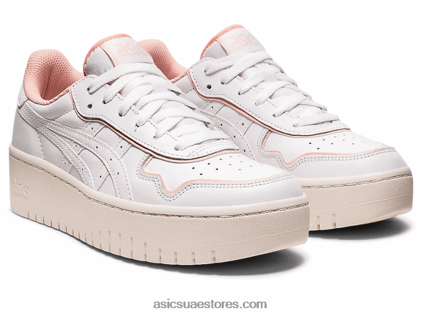 Asics وردة بيضاء / بلوري اليابان s pf 2N24DJ3159