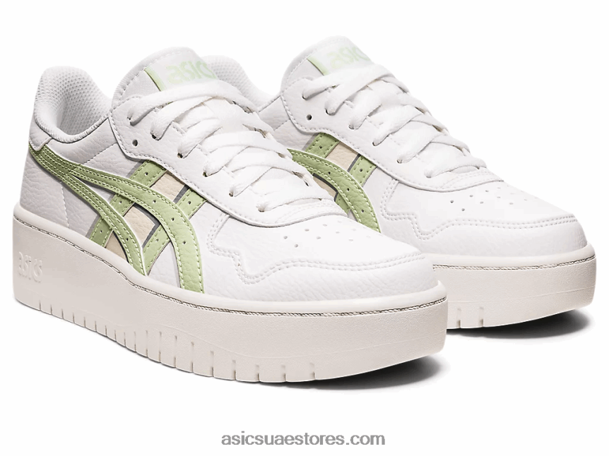 Asics أبيض / اليشم اليابان s pf 2N24DJ3180