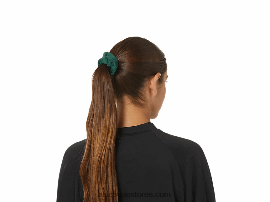 Asics الكاردينال / الغابة الخضراء scrunchie القوي الجديد المعاد توظيفه 2N24DJ2993