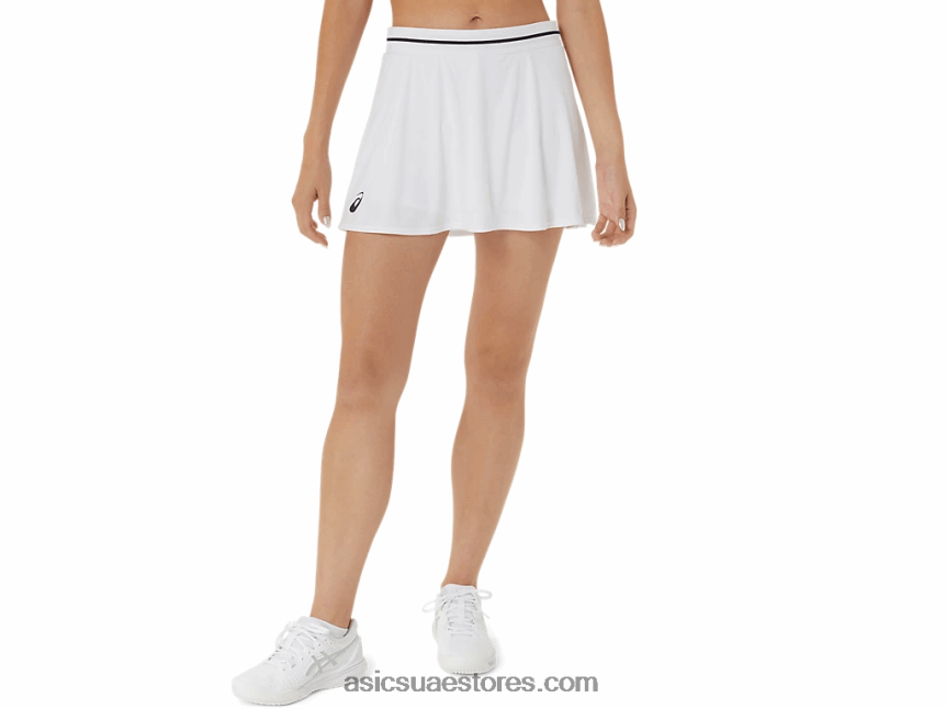 Asics أبيض لامع مباراة skort سيدات 2N24DJ2508