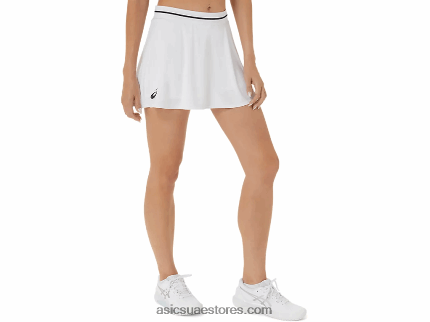 Asics أبيض لامع مباراة skort سيدات 2N24DJ2508