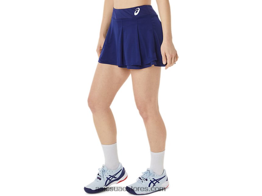 Asics الغوص الأزرق مباراة skort سيدات 2N24DJ3041