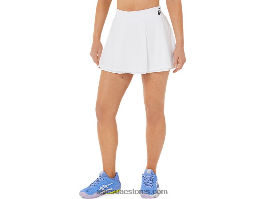 Asics أبيض لامع مباراة skort سيدات 2N24DJ3523