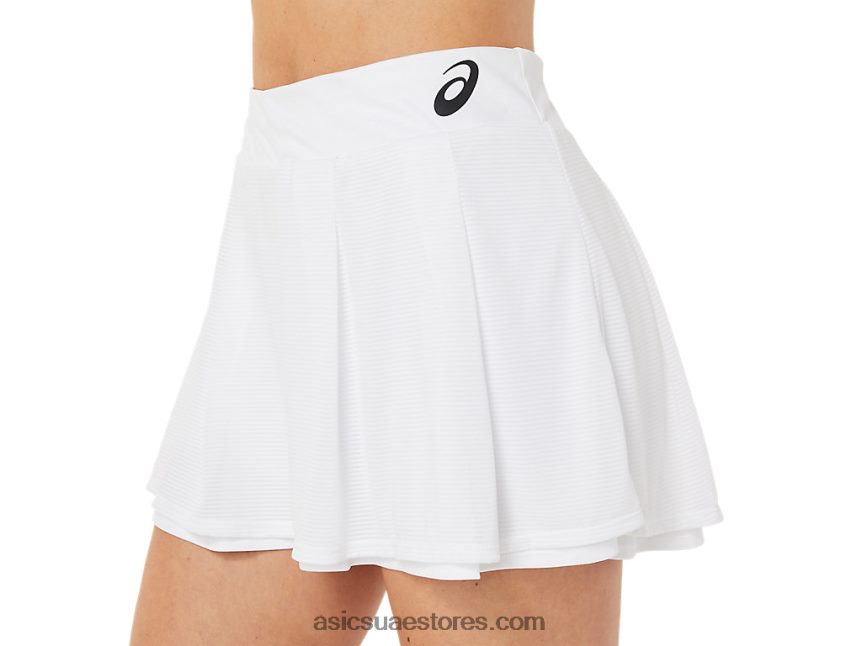 Asics أبيض لامع مباراة skort سيدات 2N24DJ3523