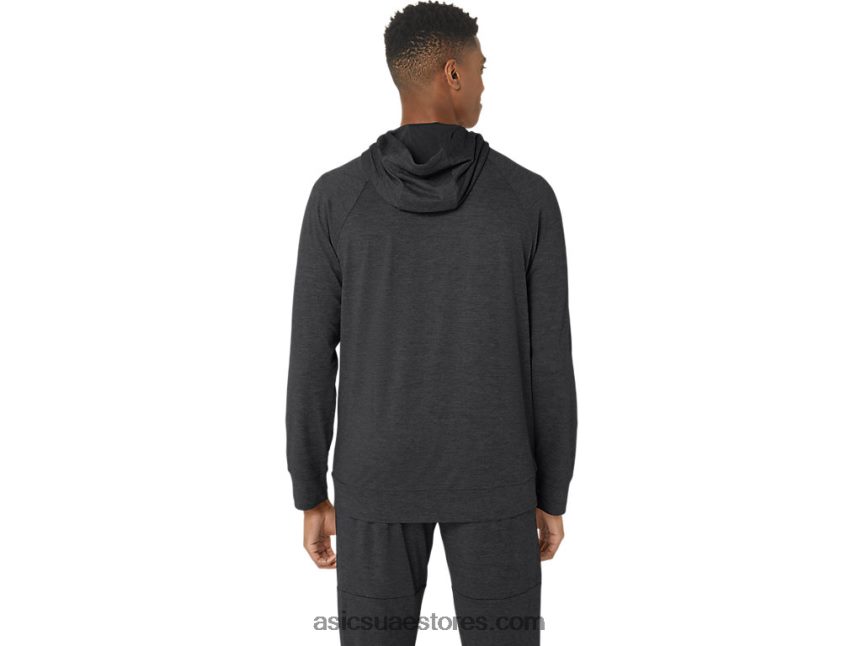 Asics الجرافيت الرمادي spacedye تيك تيك هودي للرجال 2.0.0 تحديث 2N24DJ303