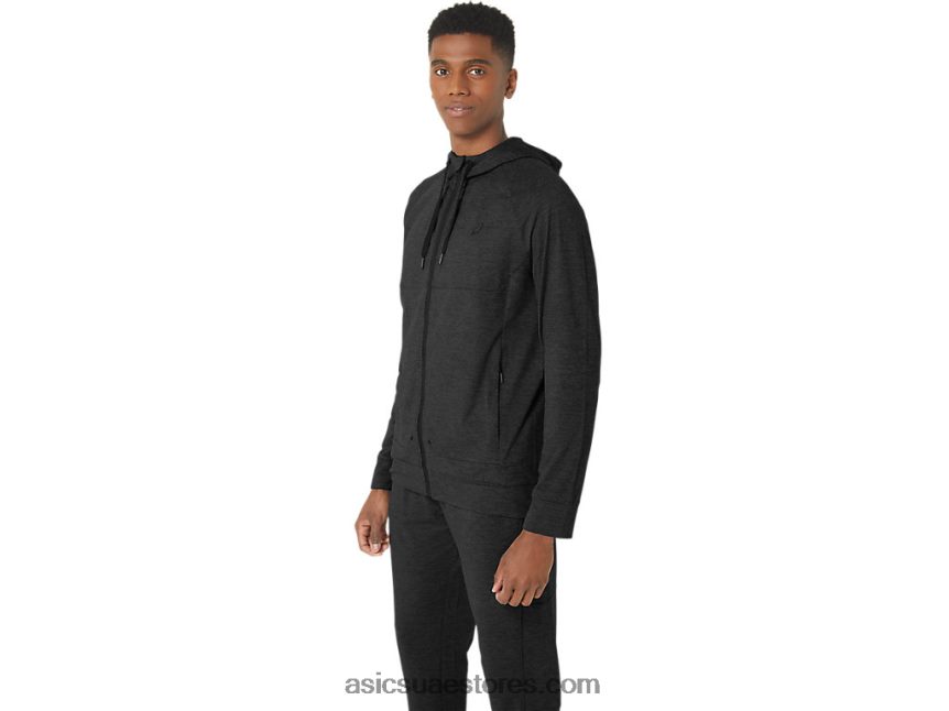 Asics الجرافيت الرمادي spacedye تيك تيك هودي للرجال 2.0.0 تحديث 2N24DJ303