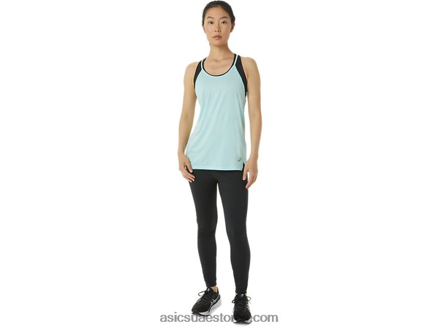 Asics تباعد أزرق واضح خزان المرأة strappy 2N24DJ3304
