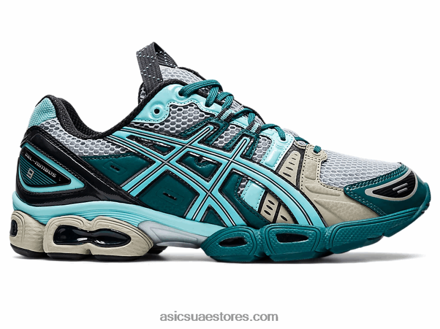 Asics الرمادي بيدمونت / أروبا الأزرق ub3-s هلام نيمبوس 9 2N24DJ1251