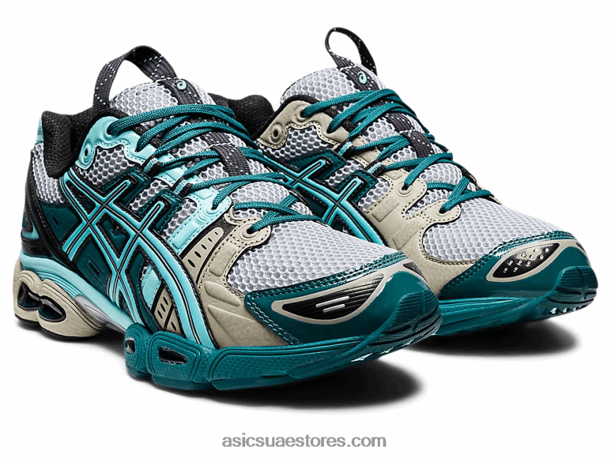 Asics الرمادي بيدمونت / أروبا الأزرق ub3-s هلام نيمبوس 9 2N24DJ1251