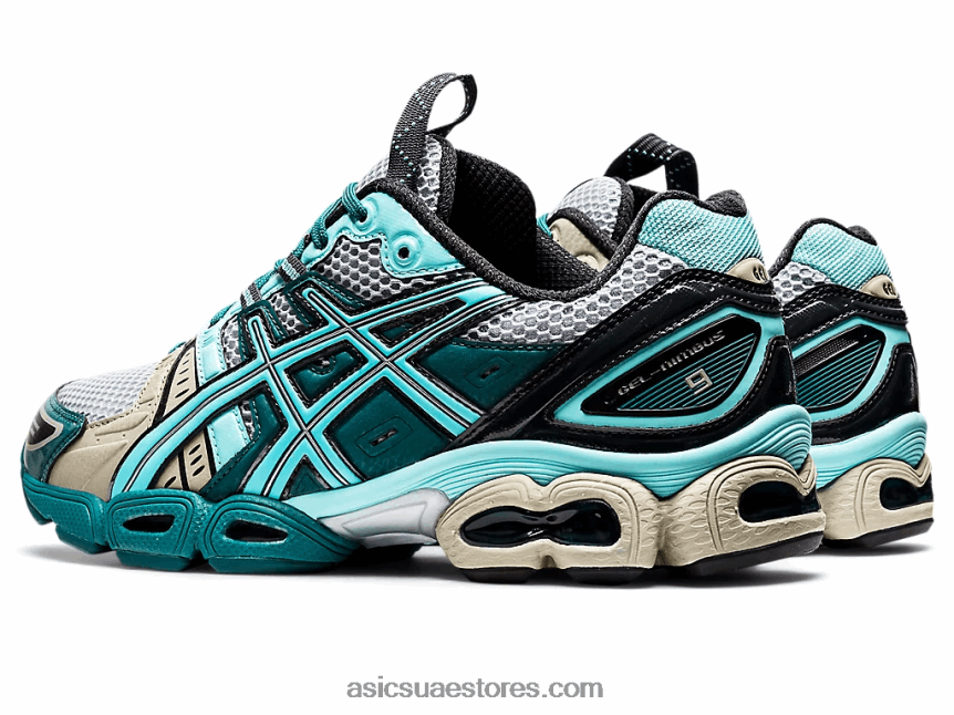 Asics الرمادي بيدمونت / أروبا الأزرق ub3-s هلام نيمبوس 9 2N24DJ1251