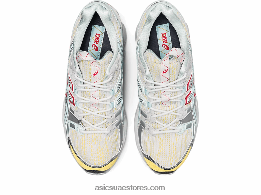 Asics الرمادي الجليدي / البحر المهدئ ub5-s هلام نيمبوس 9 2N24DJ900