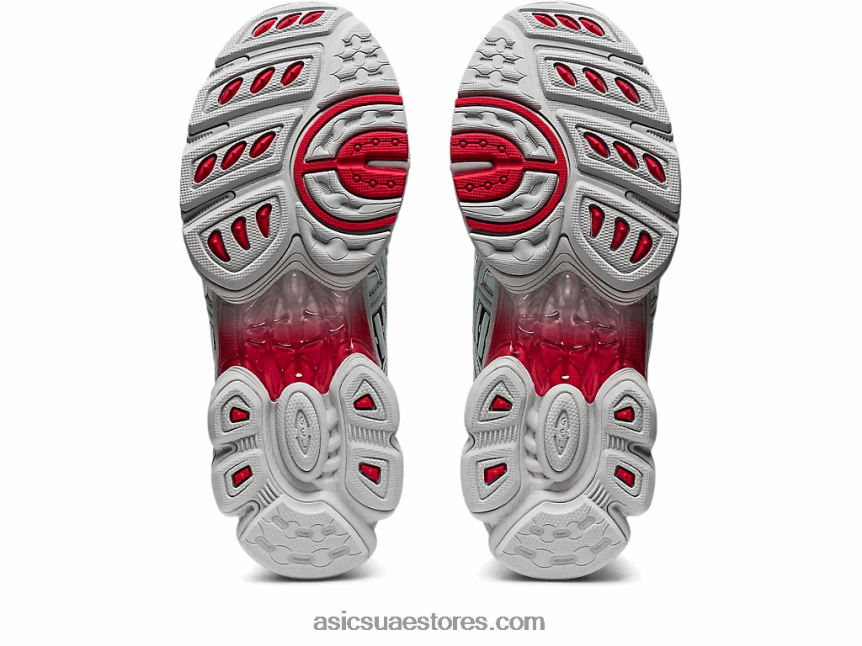 Asics الرمادي الجليدي / البحر المهدئ ub5-s هلام نيمبوس 9 2N24DJ900