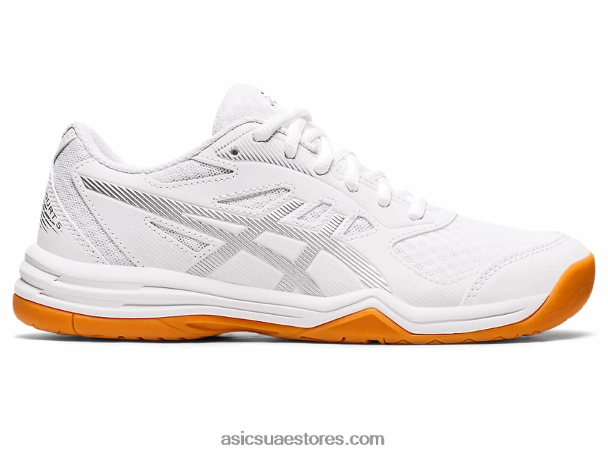 Asics أبيض / فضي نقي upcourt 5 2N24DJ3158