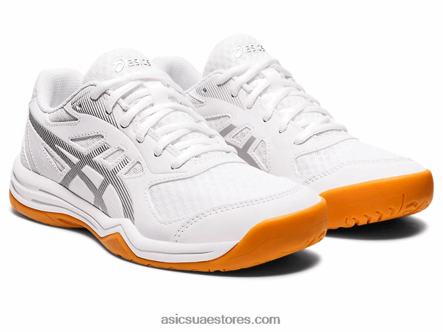 Asics أبيض / فضي نقي upcourt 5 2N24DJ3158