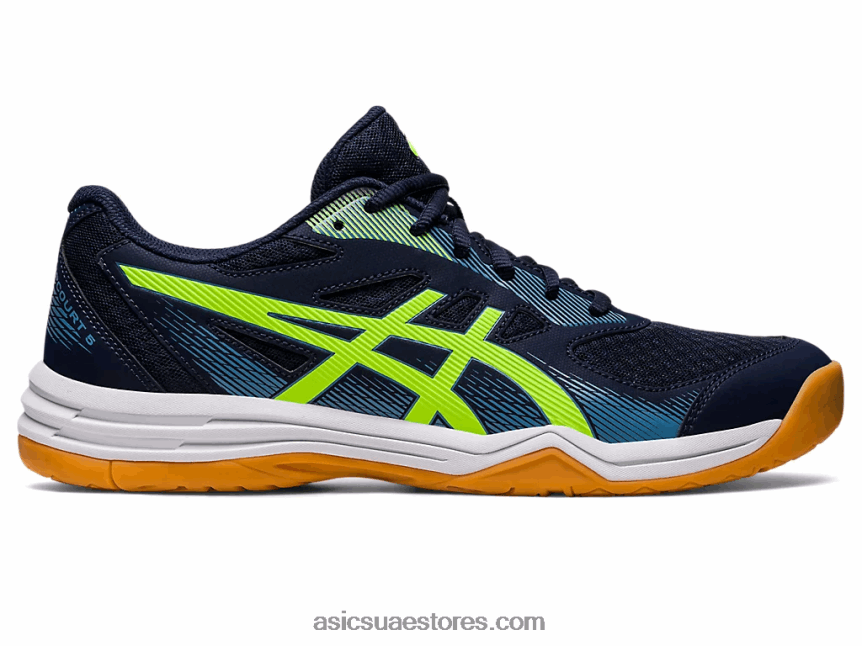 Asics منتصف الليل / أخضر خطر upcourt 5 2N24DJ466