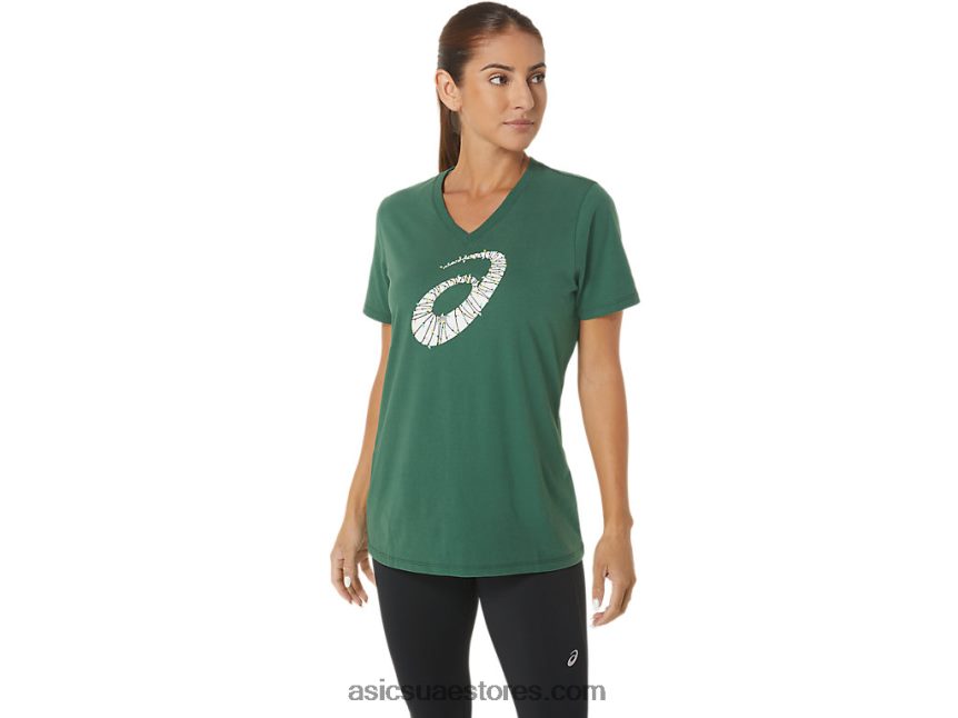 Asics صياد الأخضر أضواء عطلة نسائية بشعار على شكل حرف v 2N24DJ2843