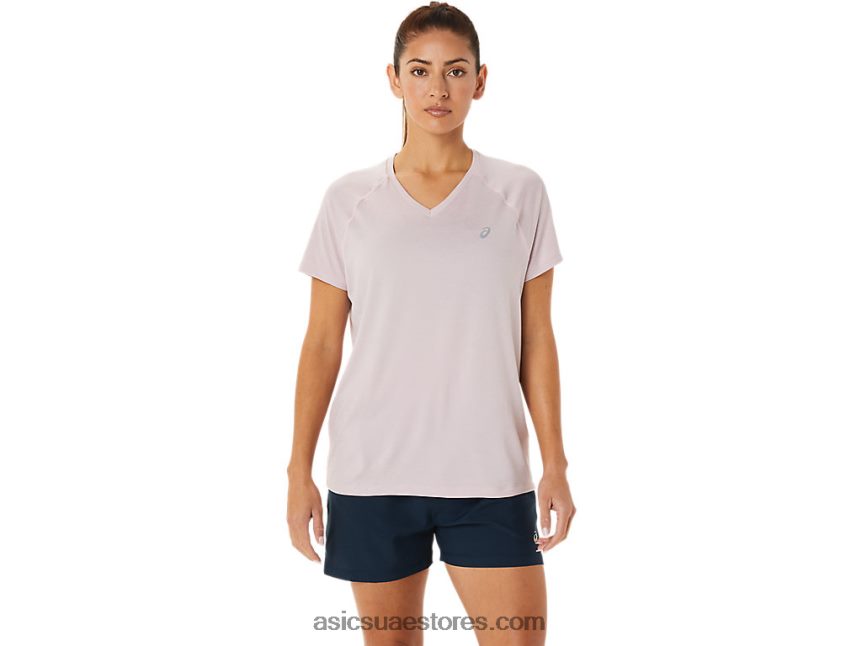 Asics بالكاد ارتفعت هيذر طقم نسائي جاهز بياقة على شكل حرف v 2N24DJ3264