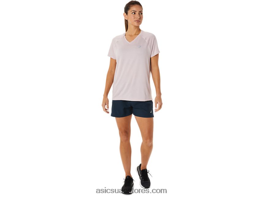 Asics بالكاد ارتفعت هيذر طقم نسائي جاهز بياقة على شكل حرف v 2N24DJ3264