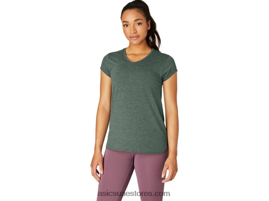 Asics هيذر اللبلاب المرأة أعلى هيذر vneck 2N24DJ2159