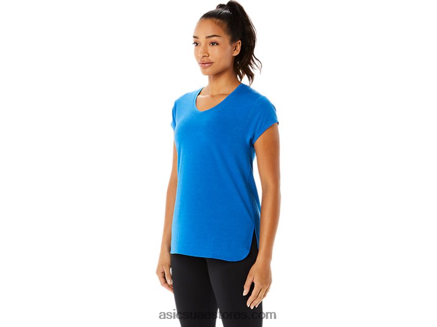 Asics هيذر محرك البحيرة المرأة أعلى هيذر vneck 2N24DJ3410
