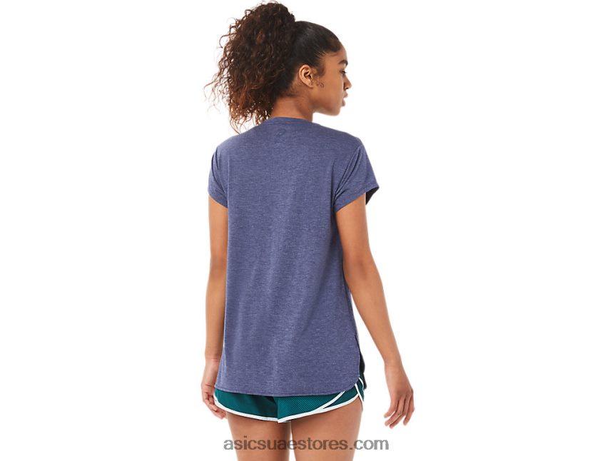 Asics هيذر الطاووس المرأة أعلى هيذر vneck 2N24DJ3921